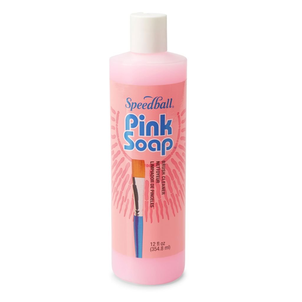 Speedball Brush Cleaner - Pink Soap - 8 Oz / 237 ML