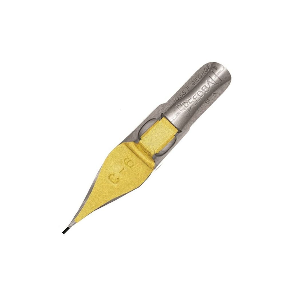 SpeedBall Broad Edge Right Handed Lettering Nibs - Type C (Flat) - Size C6