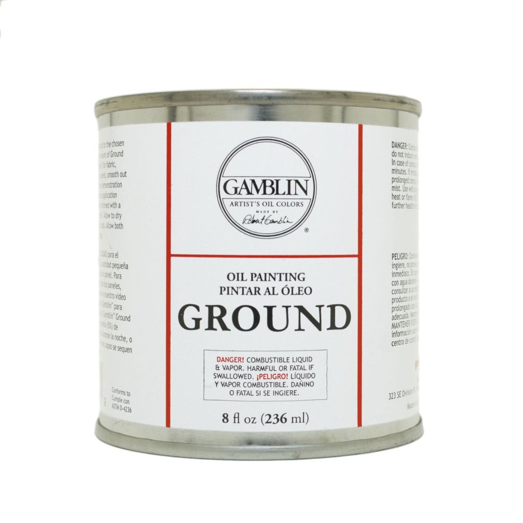Gamblin Oil Painting Ground - Tin of 8 fl oz / 236 ML