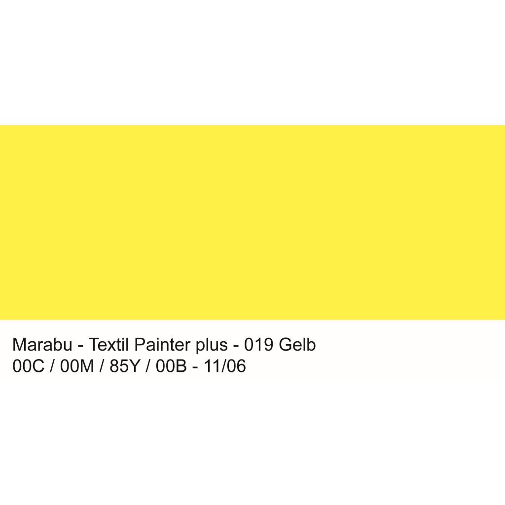 Marabu Textil Painter Plus - Fabric Paint Marker - 3 MM - Yellow (019)