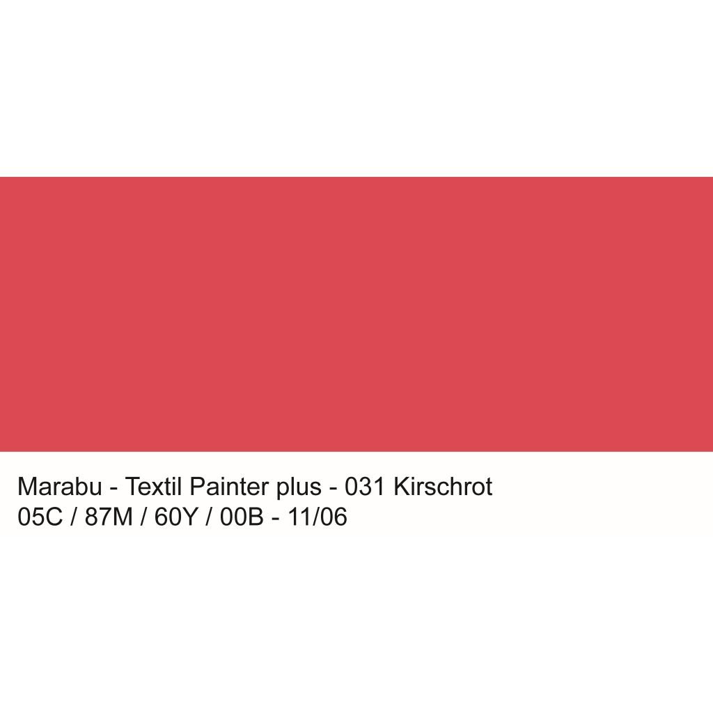 Marabu Textil Painter Plus - Fabric Paint Marker - 3 MM - Cherry Red (031)