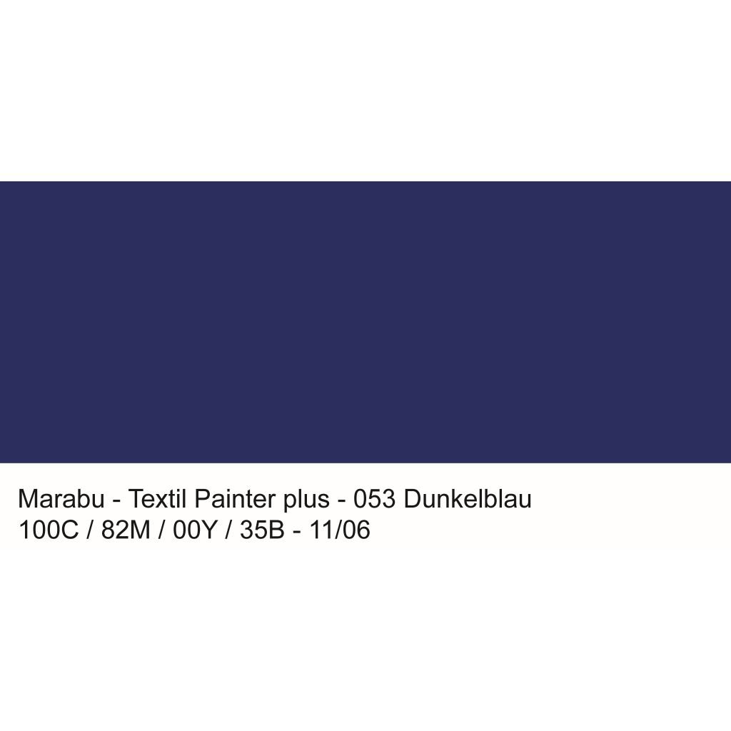 Marabu Textil Painter Plus - Fabric Paint Marker - 3 MM - Dark Blue (053)