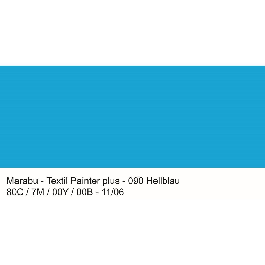 Marabu Textil Painter Plus - Fabric Paint Marker - 3 MM - Light Blue (090)