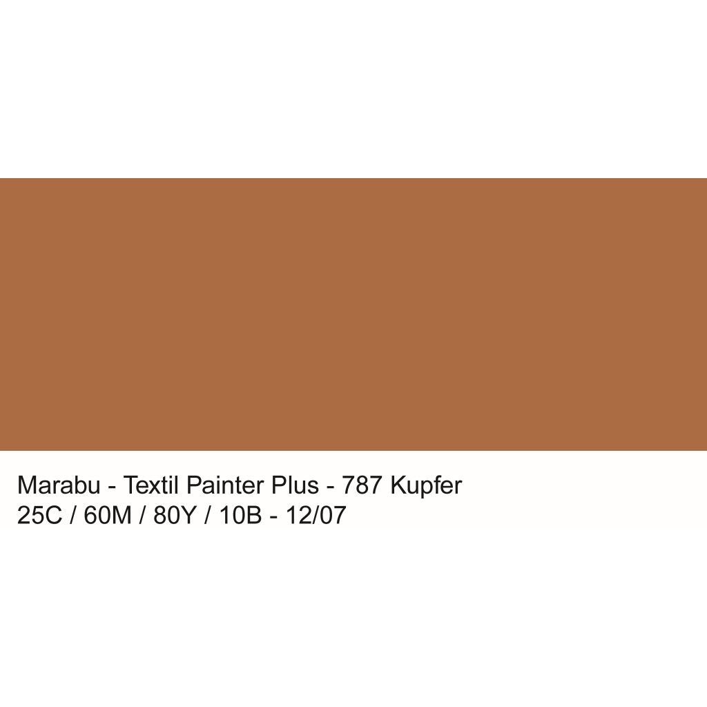 Marabu Textil Painter Plus - Fabric Paint Marker - 3 MM - Metallic Copper (787)