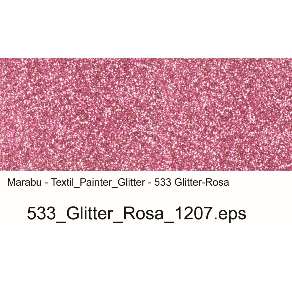 Marabu Textil Painter Glitter - Fabric Paint Marker - 3 MM - Pink (533)