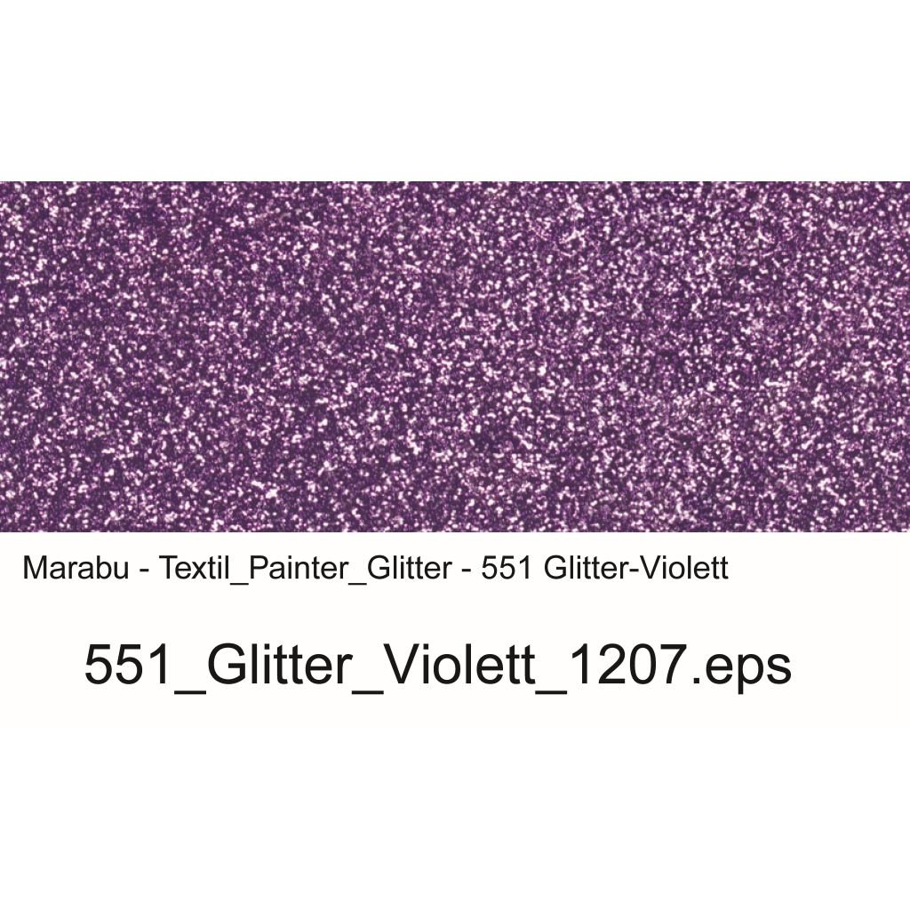 Marabu Textil Painter Glitter - Fabric Paint Marker - 3 MM - Violet (551)
