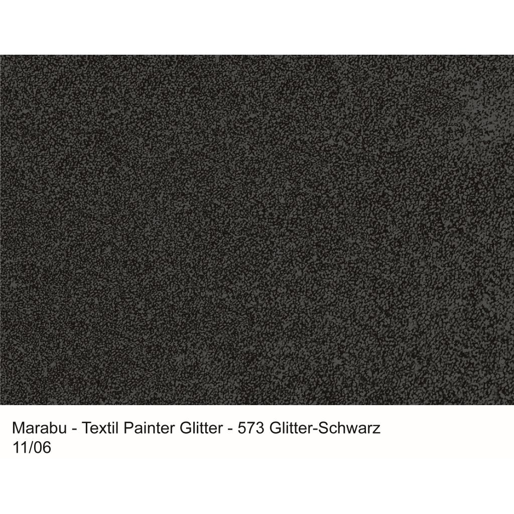 Marabu Textil Painter Glitter - Fabric Paint Marker - 3 MM - Black (573)