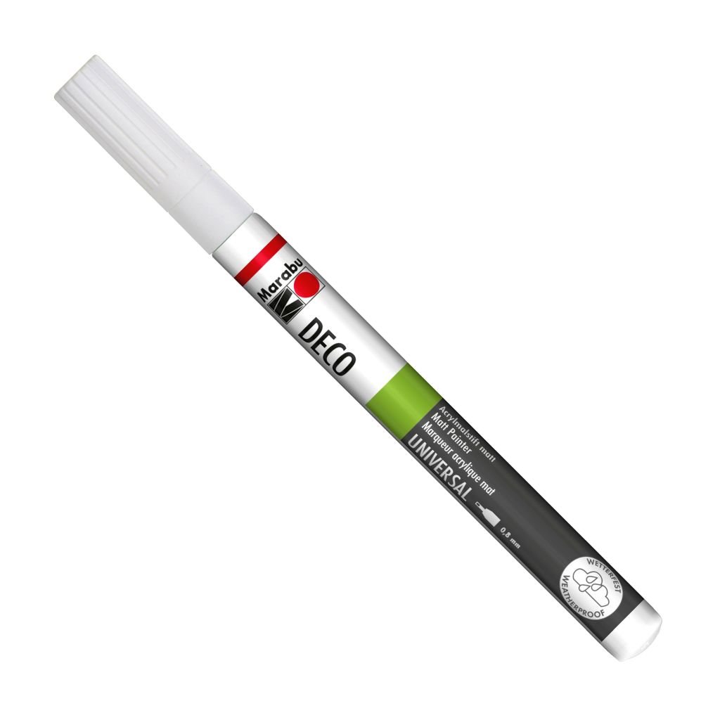 Marabu Deco Painter - Fineliner - Acrylic Marker - 0.8 MM - White (070)