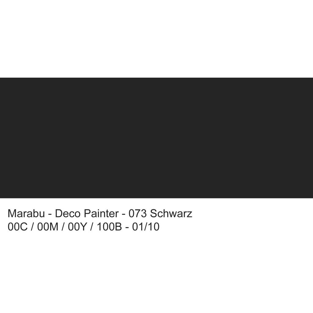 Marabu Deco Painter - Universal Tip - Acrylic Marker - 1 - 2 MM - Black (073)