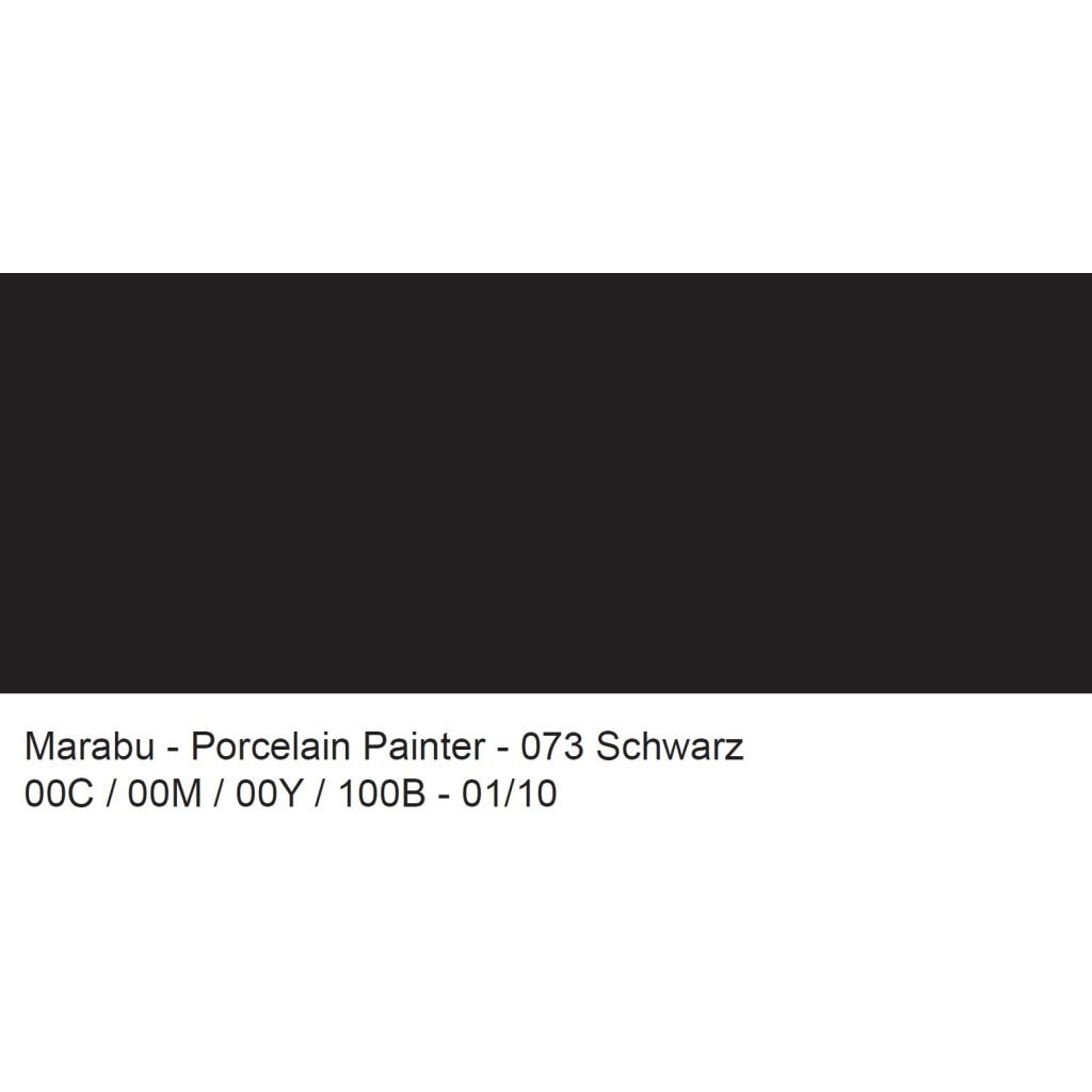 Marabu Porcelain & Glass Paint Marker - Universal Tip 0.8 MM - Black (073)