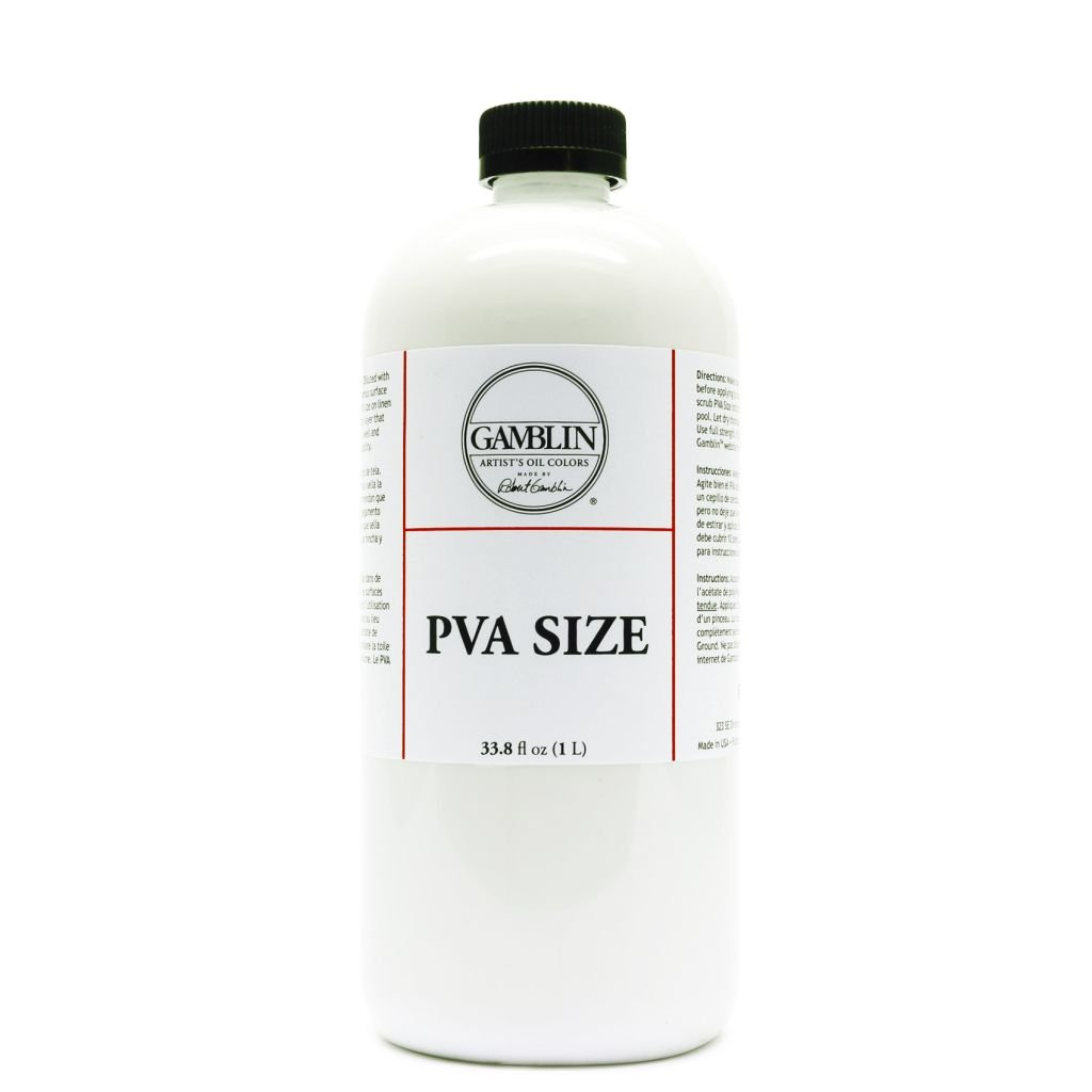 Gamblin PVA (Poly Vinyl Acetate) Size - Bottle of 33.8 fl oz / 1 L