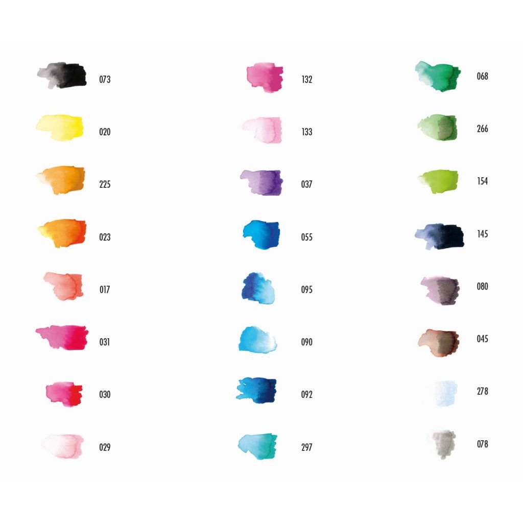 Marabu Aqua Pen Graphix Watercolour Felt Tip Pen - Dual Tip (Fine + Brush) - Set of 24 - Octopy