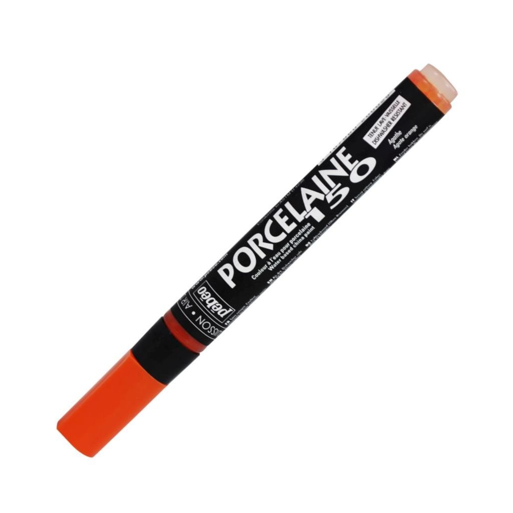 Pebeo Porcelaine 150 Paint Marker - Bullet Tip - 1.2 MM - Agate Orange (02)