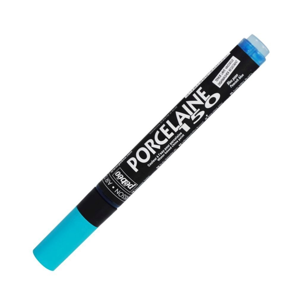 Pebeo Porcelaine 150 Paint Marker - Bullet Tip - 1.2 MM - Peacock Blue (05)
