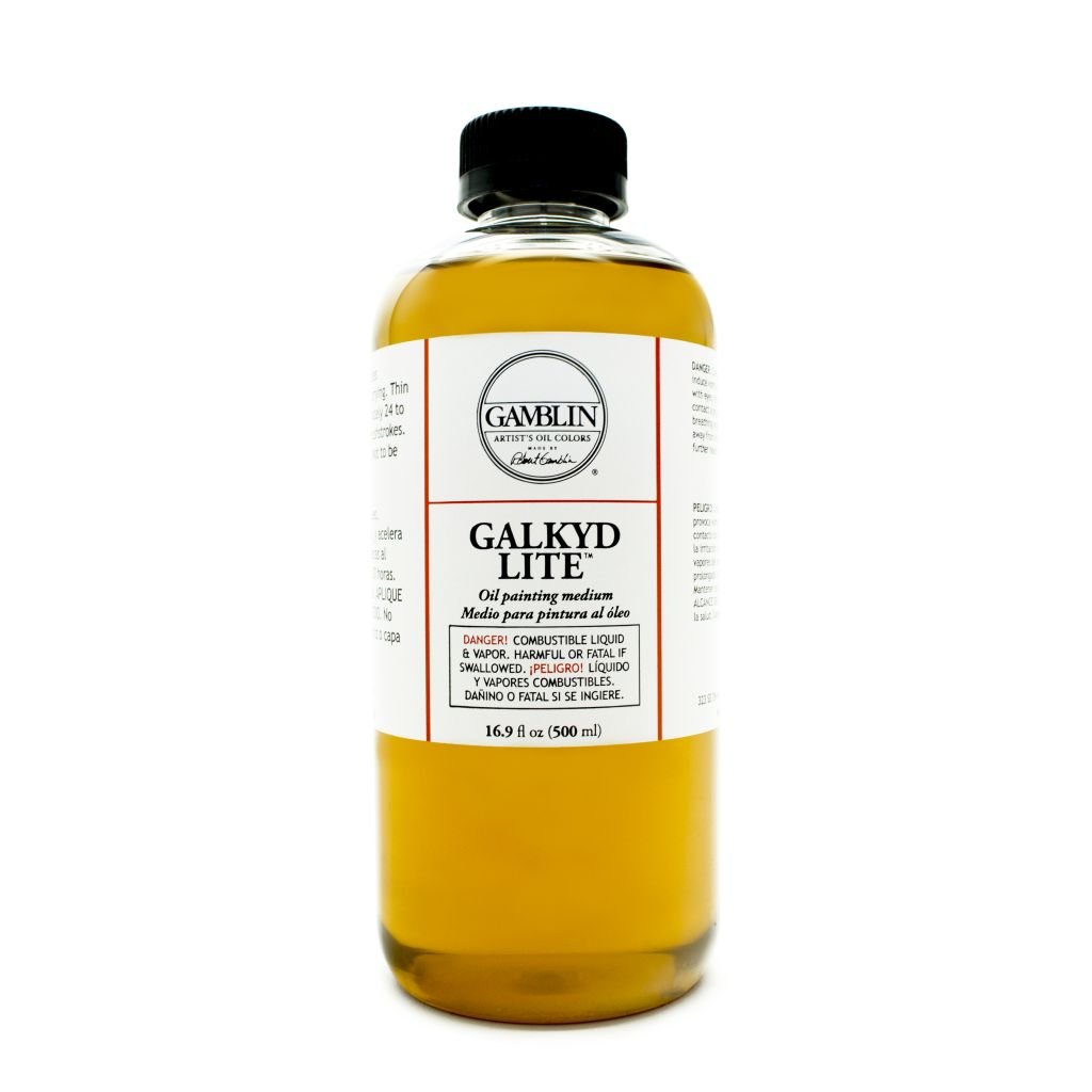 Gamblin Galkyd Lite Medium - Bottle of 16.9 fl oz / 500 ML