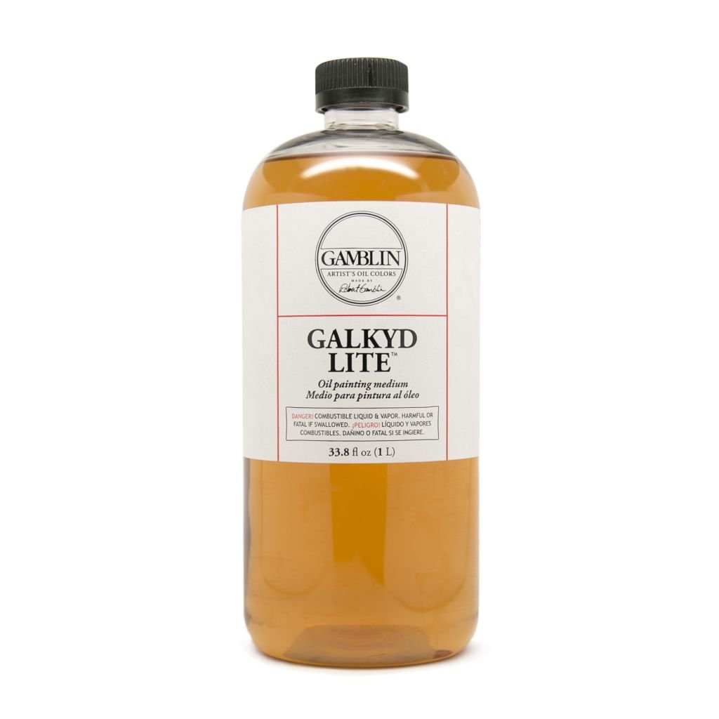 Gamblin Galkyd Lite Medium - Bottle of 33.8 fl oz / 1 L