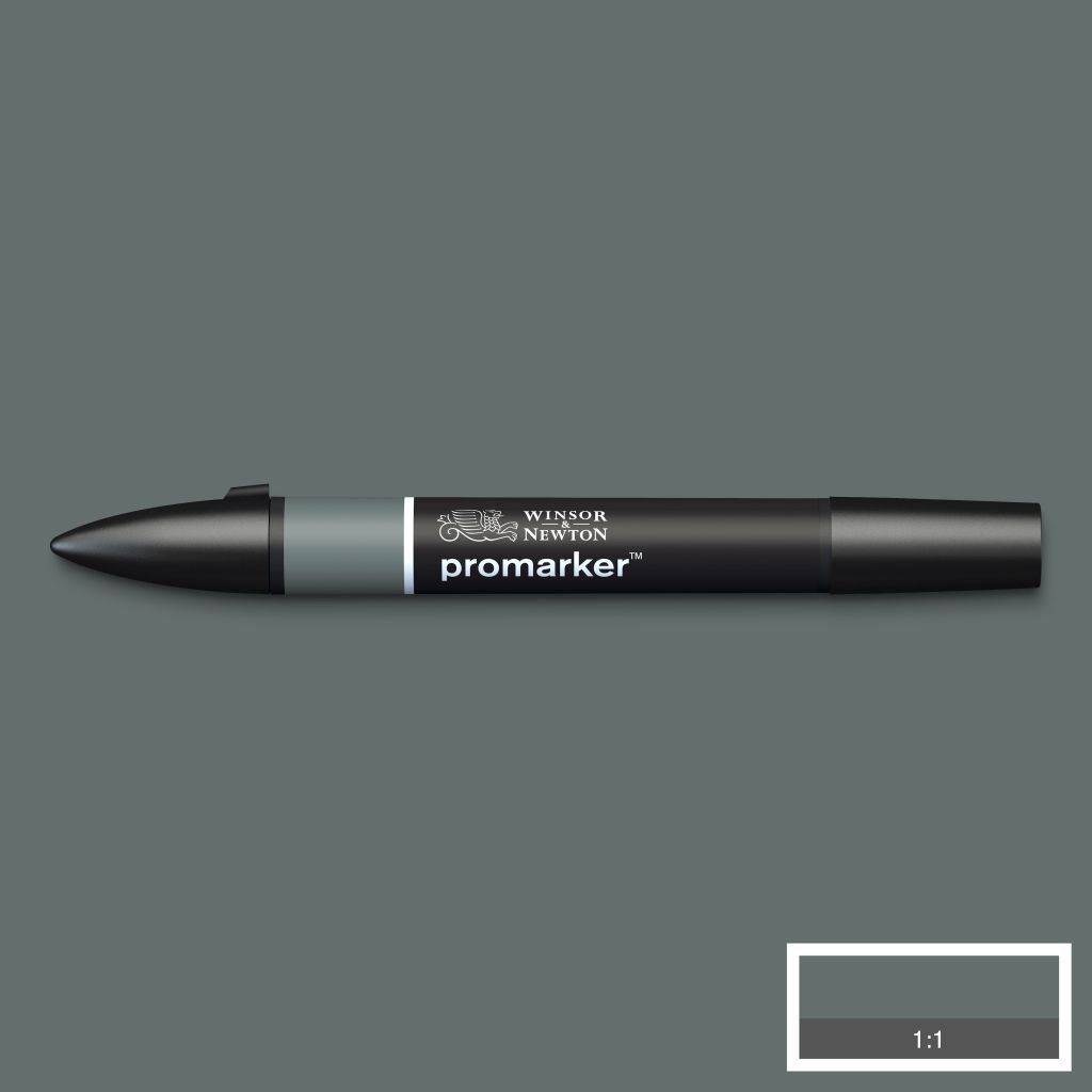 Winsor & Newton Promarker - Alcohol Based - Twin Tip Marker - Cool Grey 6 (CG6)