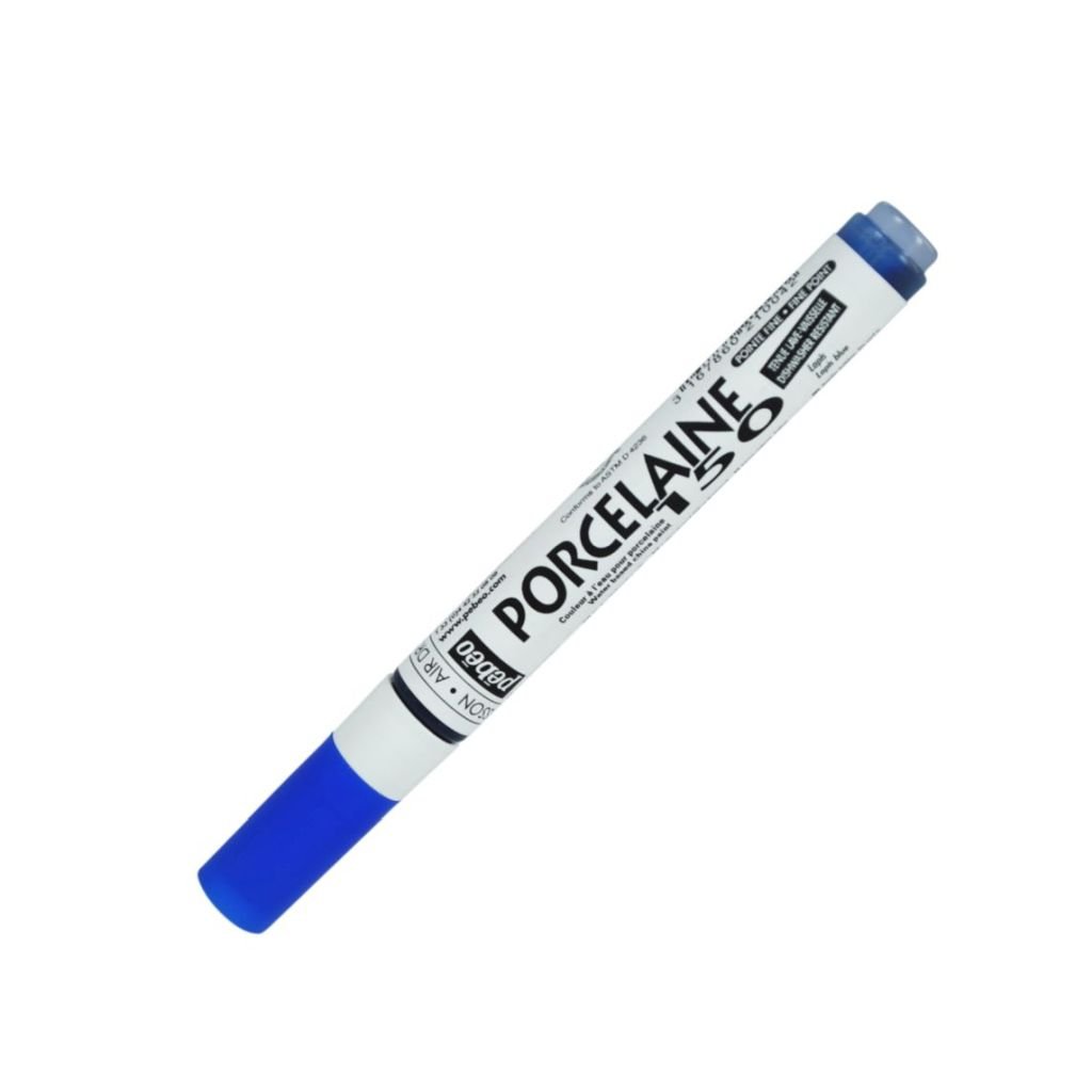 Pebeo Porcelaine 150 Paint Marker - Fine Tip - 0.7 MM - Lapis Blue (04)