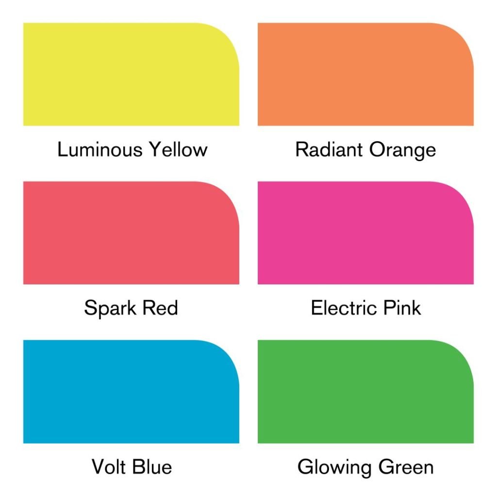 Winsor & Newton ProMarker - Twin Tip - Broad+Fine - Pigment Based - Neon Marker Set