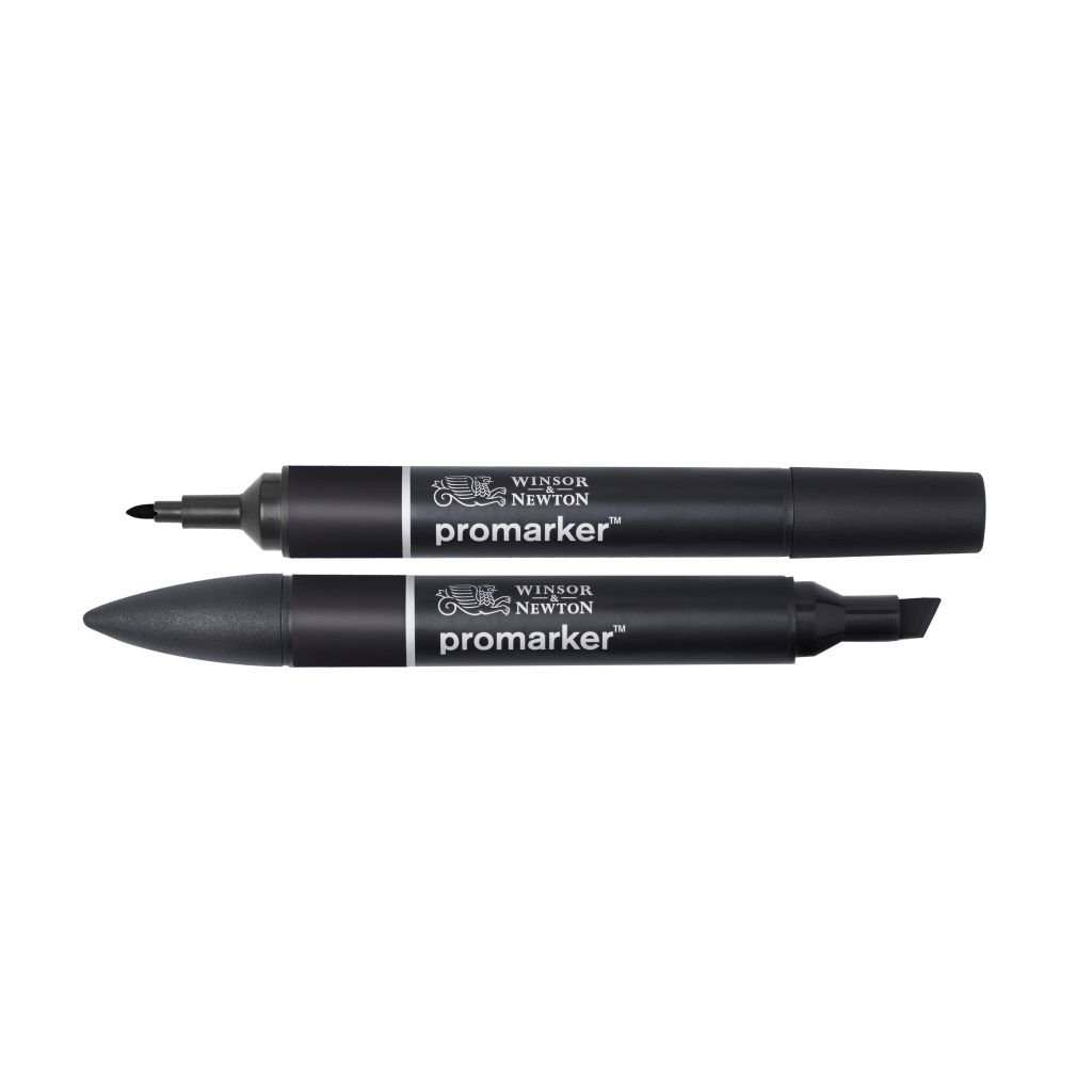 Winsor & Newton ProMarker - Twin Tip - Alcohol Based - Black - Pack of 2