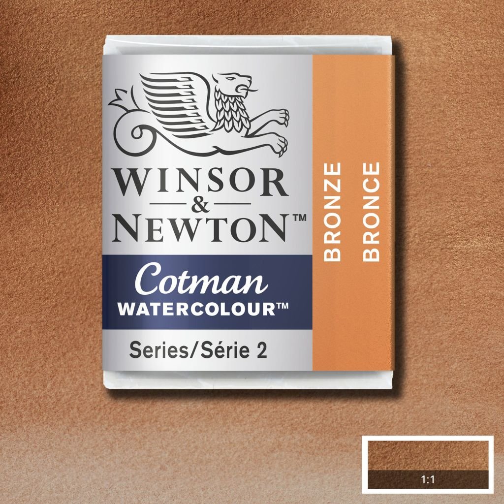 Winsor & Newton Cotman Water Colour Half Pan - Bronze (058)