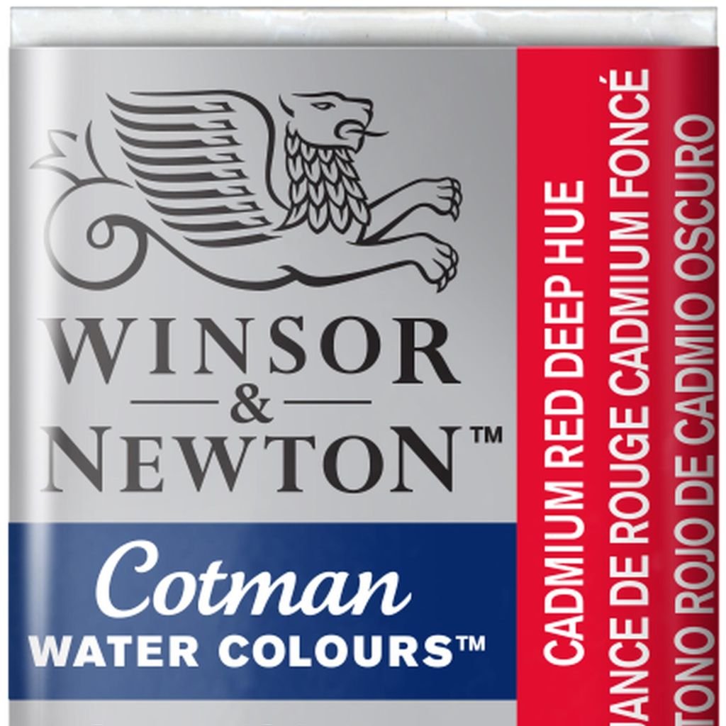 Winsor & Newton Cotman Water Colour Half Pan - Cadmium Red Deep Hue (098)