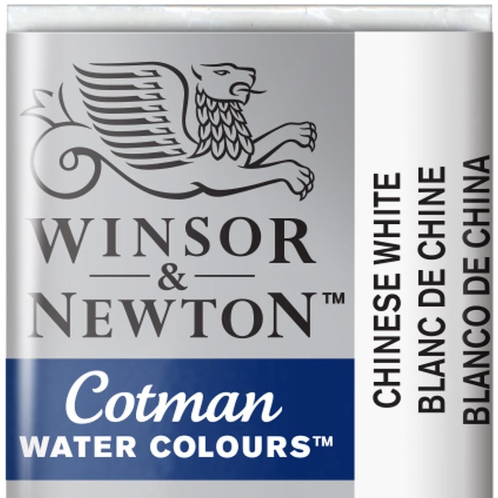 Winsor & Newton Cotman Water Colour Half Pan - Chinese White (150)