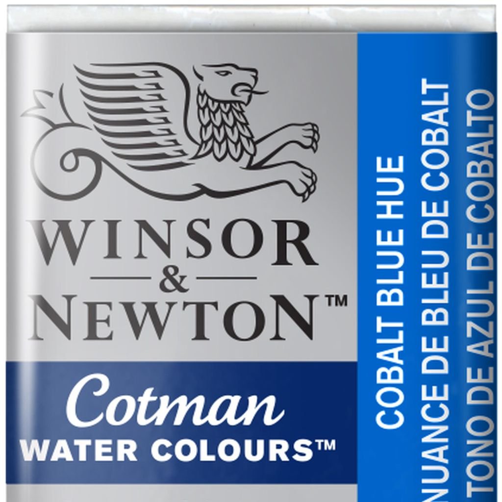 Winsor & Newton Cotman Water Colour Half Pan - Cobalt Blue Hue (179)