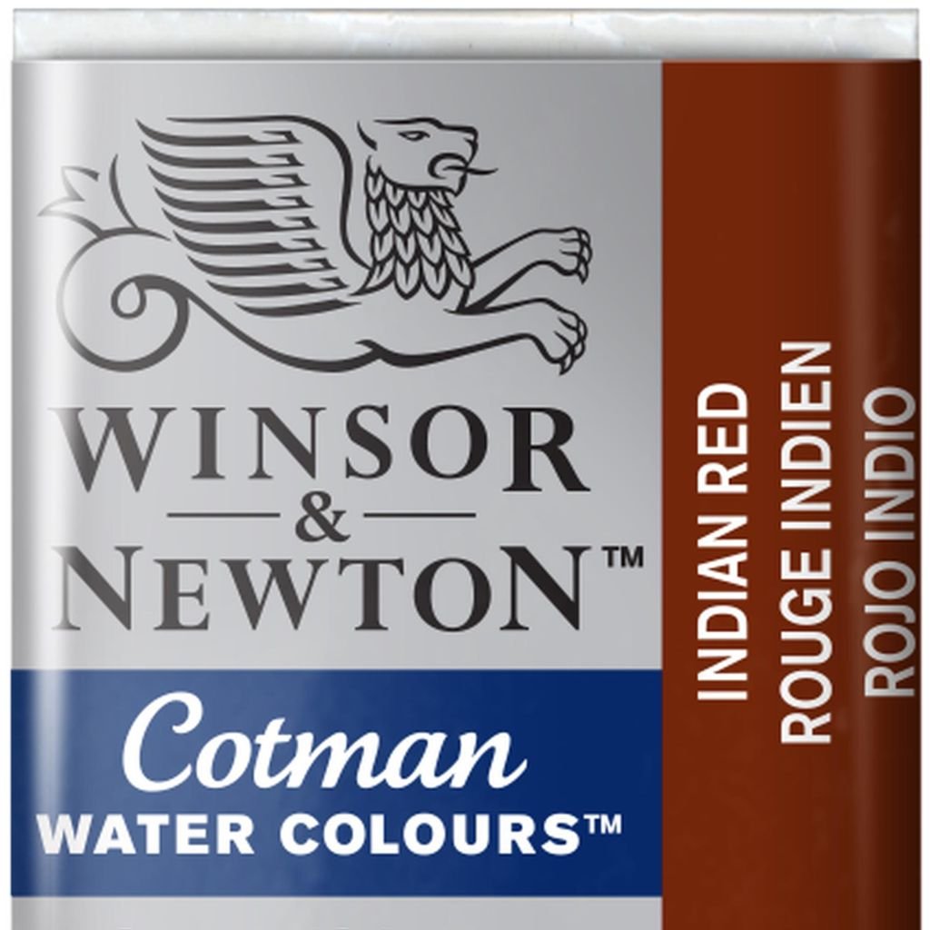 Winsor & Newton Cotman Water Colour Half Pan - Indian Red (317)