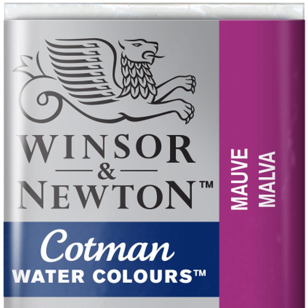 Winsor & Newton Cotman Water Colour Half Pan - Mauve (398)