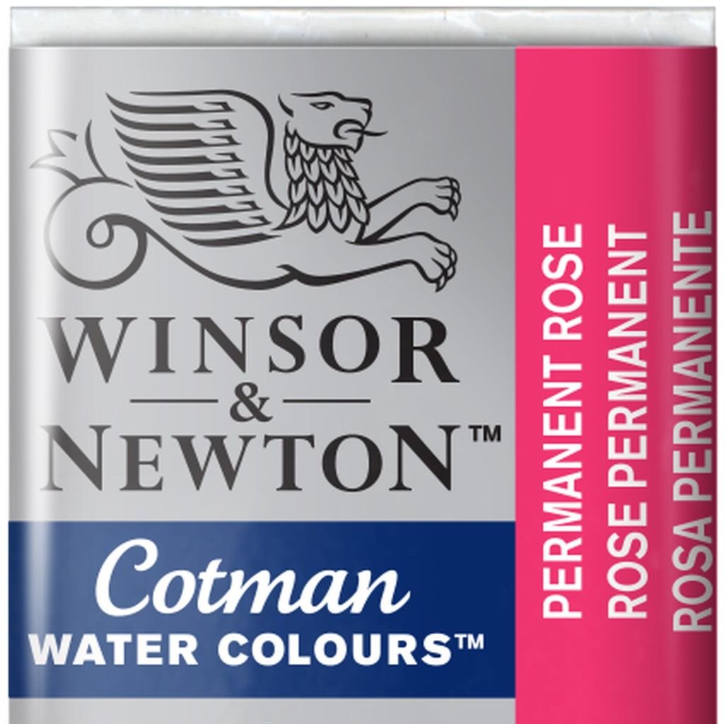 Winsor & Newton Cotman Water Colour Half Pan - Permanent Rose (502)