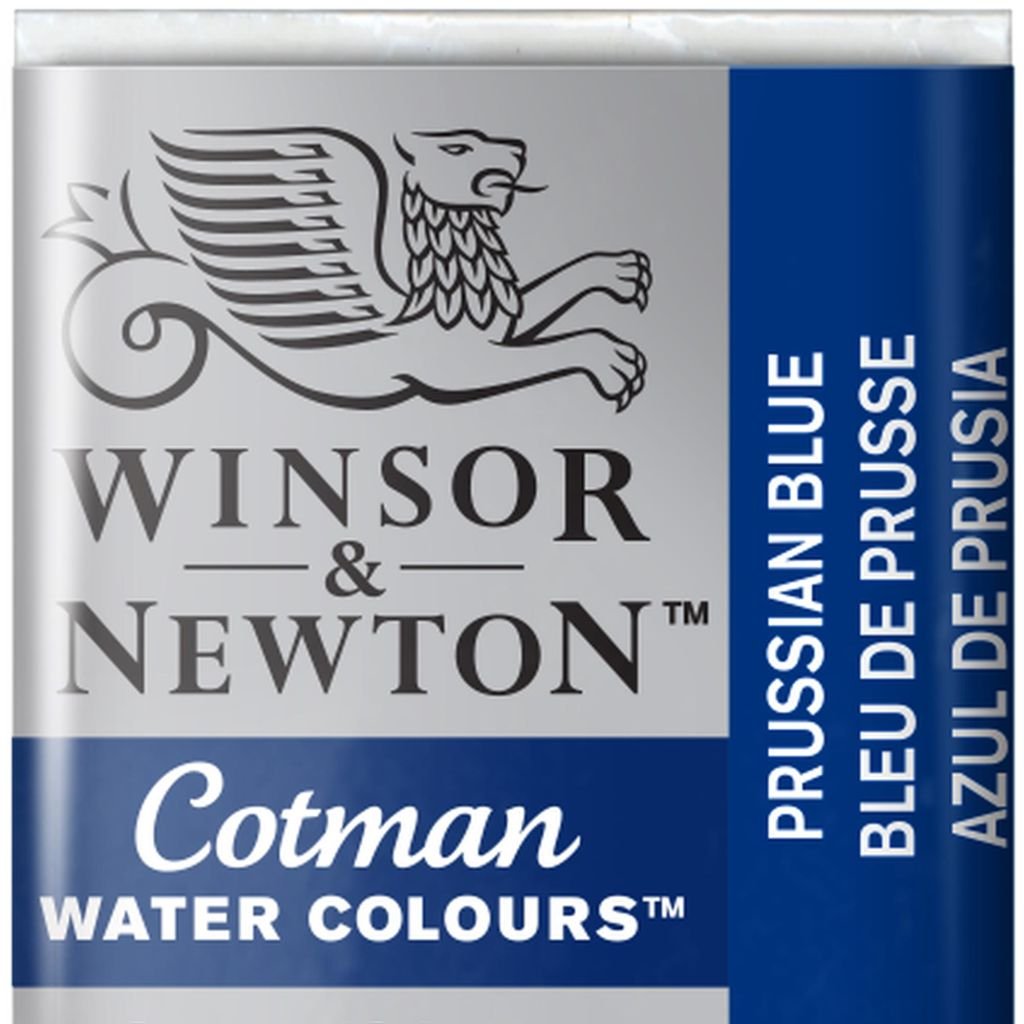 Winsor & Newton Cotman Water Colour Half Pan - Prussian Blue (538)