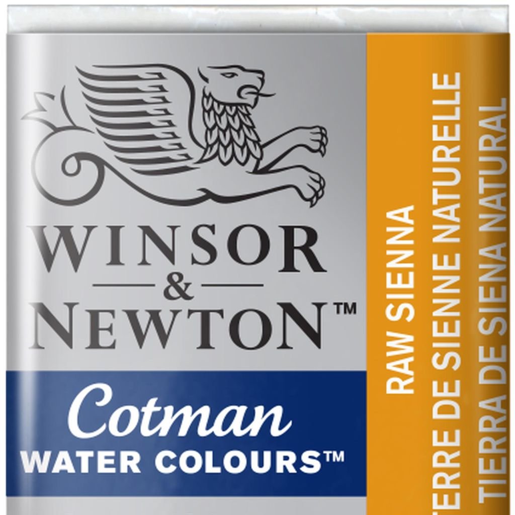 Winsor & Newton Cotman Water Colour Half Pan - Raw Sienna (552)