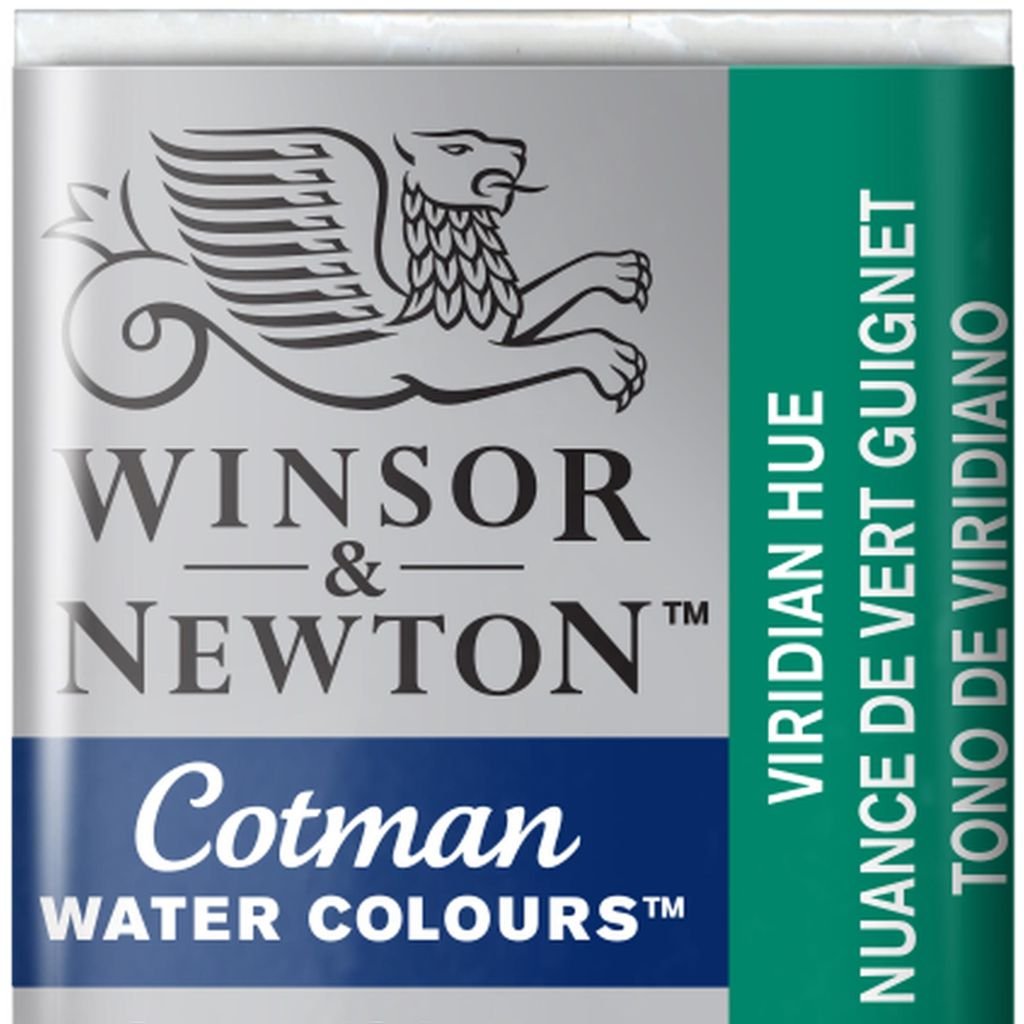 Winsor & Newton Cotman Water Colour Half Pan - Viridian Hue (696)