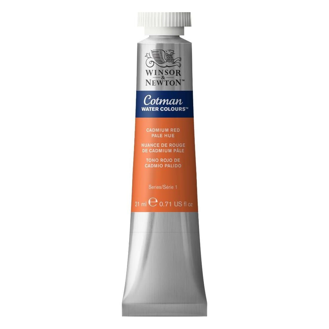Winsor & Newton Cotman Water Colour - Tube of 21 ML - Cadmium Red Pale Hue (103)