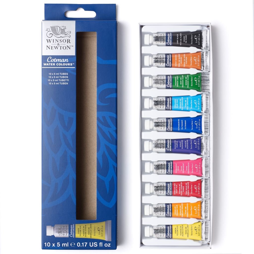 Winsor & Newton Cotman Water Colour - Access Set of 10 Tubes x 5ml