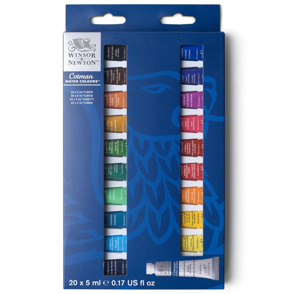 Winsor & Newton Cotman Water Colour - Access Set of 20 Tubes x 5ml