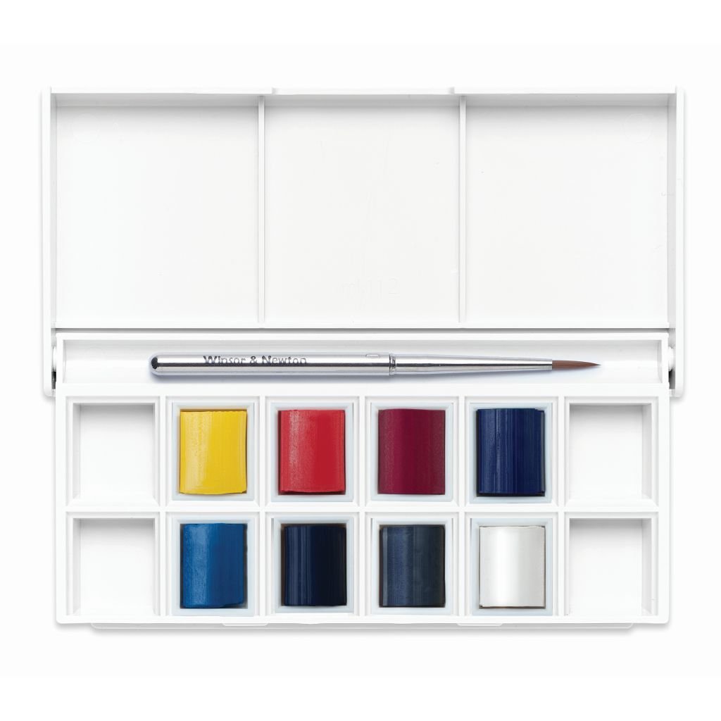 Winsor & Newton Cotman Water Colour - Skyscape Pocket Set - 8 Half Pans with Brush