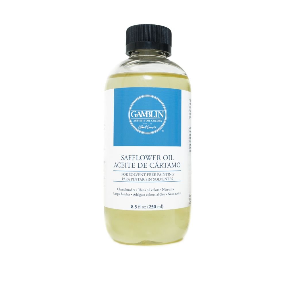 Gamblin Safflower Oil - Bottle of 8.5 fl oz / 250 ML