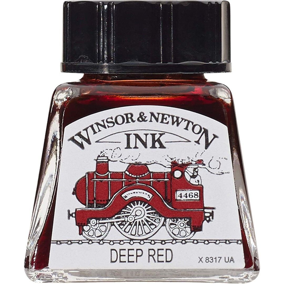 Winsor & Newton Drawing Ink - Bottle of 14 ML - Deep Red (227)