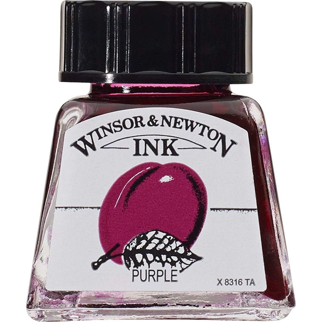 Winsor & Newton Drawing Ink - Bottle of 14 ML - Purple (542)