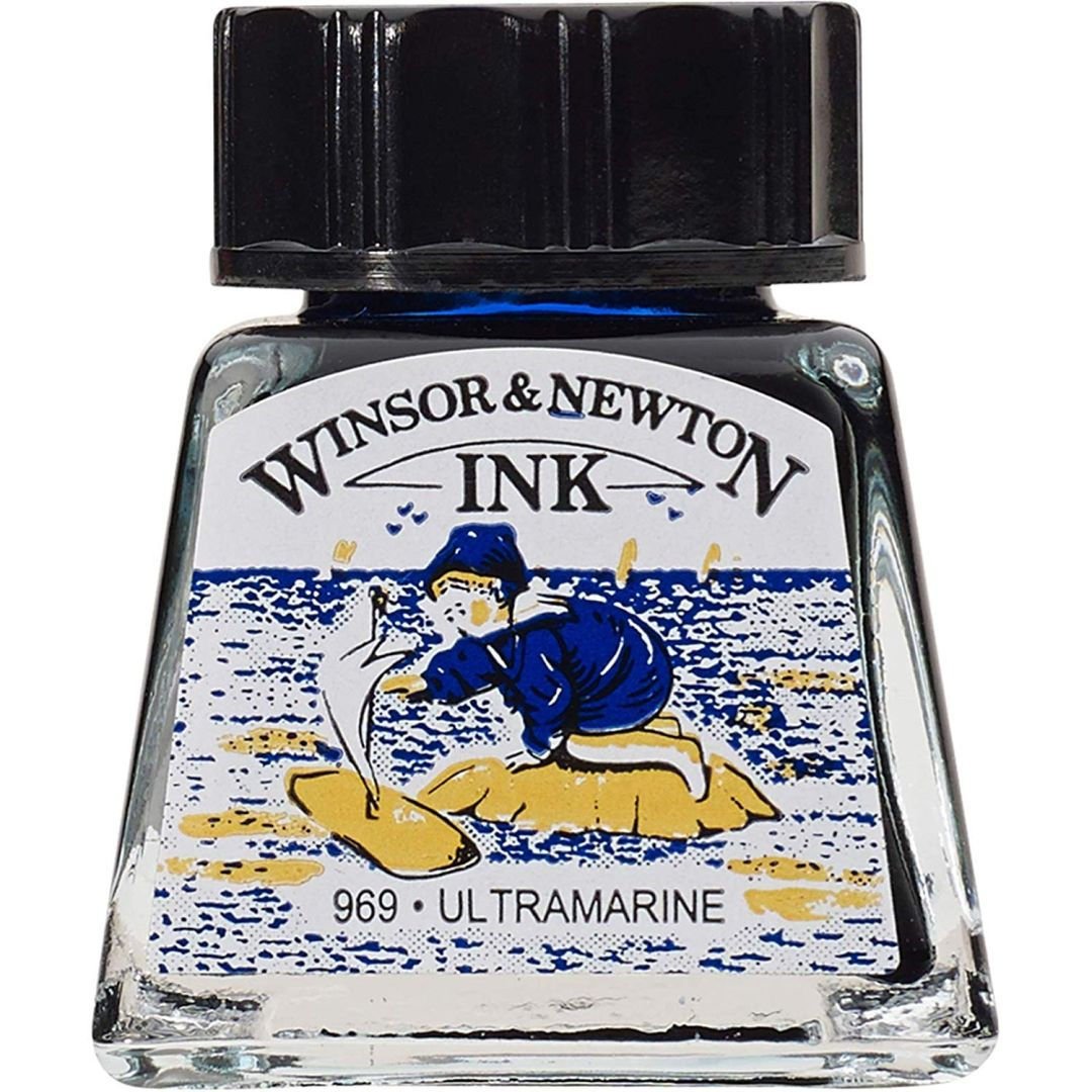 Winsor & Newton Drawing Ink - Bottle of 14 ML - Ultramarine (660)