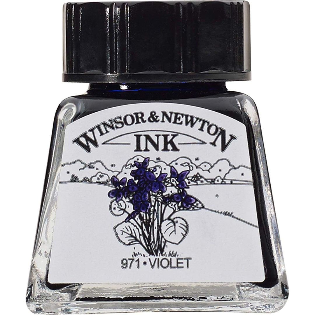 Winsor & Newton Drawing Ink - Bottle of 14 ML - Violet (688)