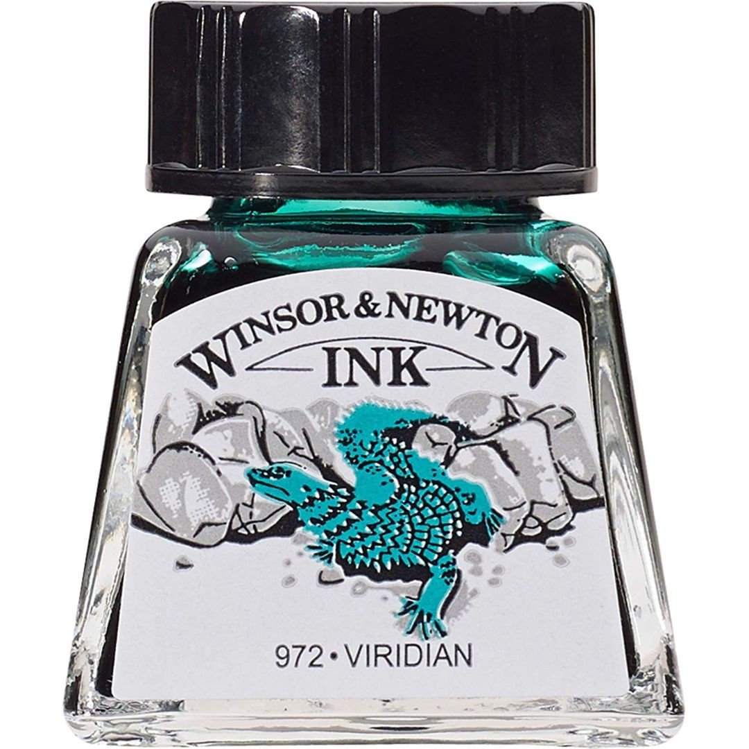 Winsor & Newton Drawing Ink - Bottle of 14 ML - Viridian (692)