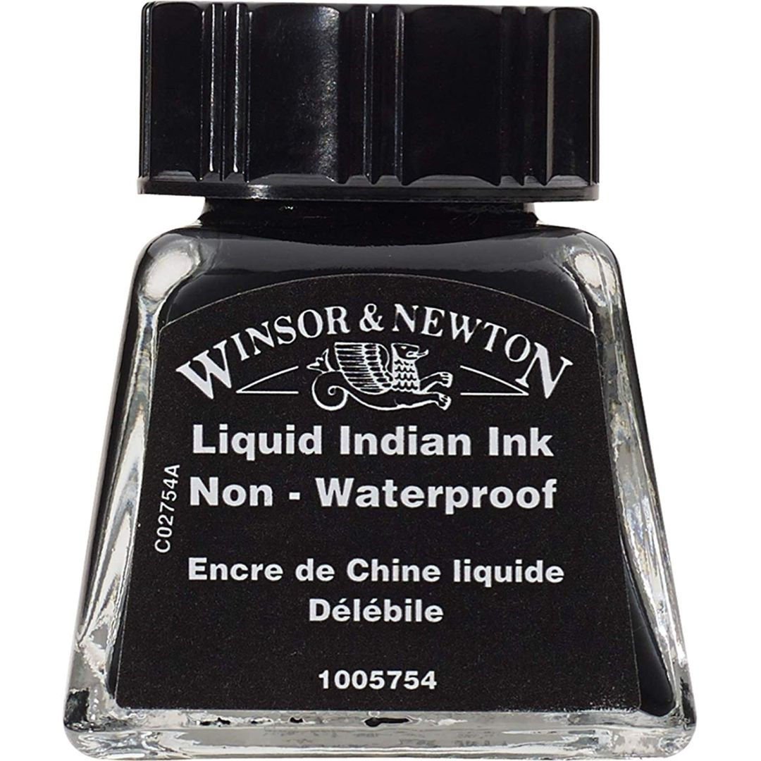 Winsor & Newton Drawing Ink - Bottle of 14 ML - Liquid Indian Ink (754)