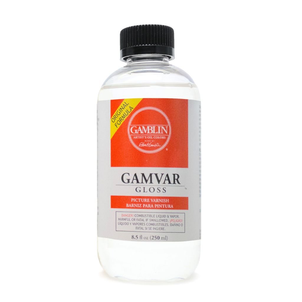Gamblin GAMVAR Gloss Picture Varnish - Bottle of 8.5 fl oz / 250 ML