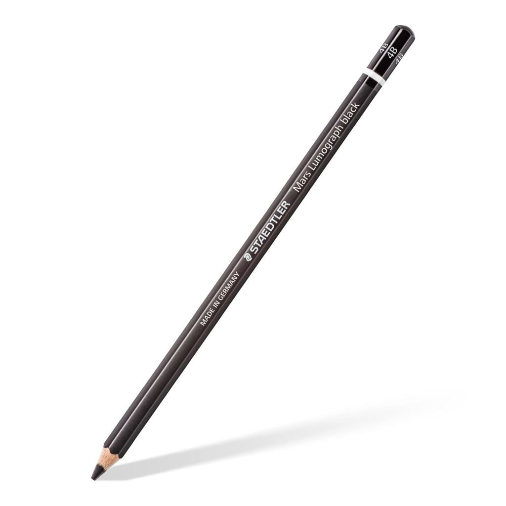 Staedtler Mars Lumograph Black 100B - Drawing Graphite Pencil - 4B