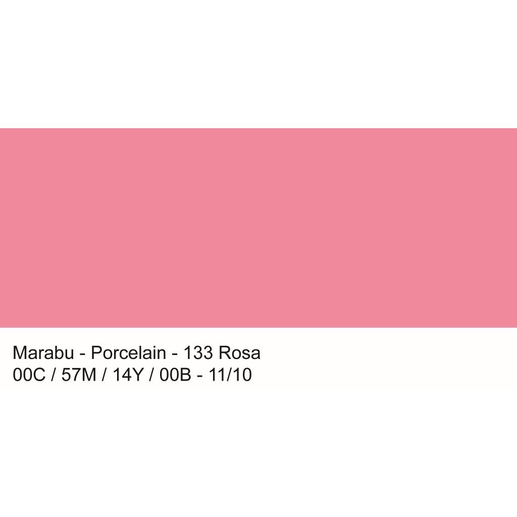 Marabu Porcelain Paint - Bottle of 15 ML - Rose Pink (133)