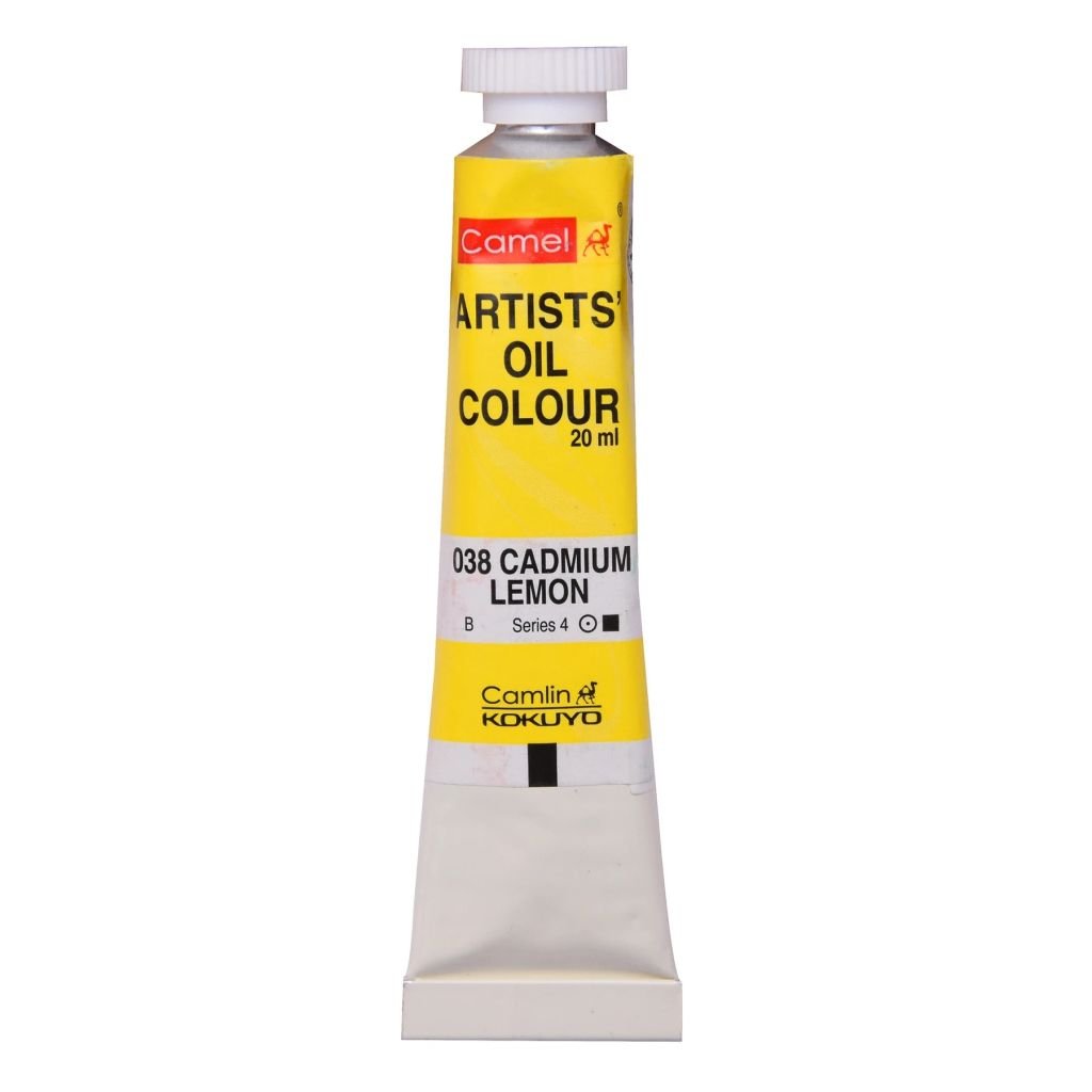 Camel Artists' Oil Colour - Cadmium Lemon (038) - Tube of 20 ML