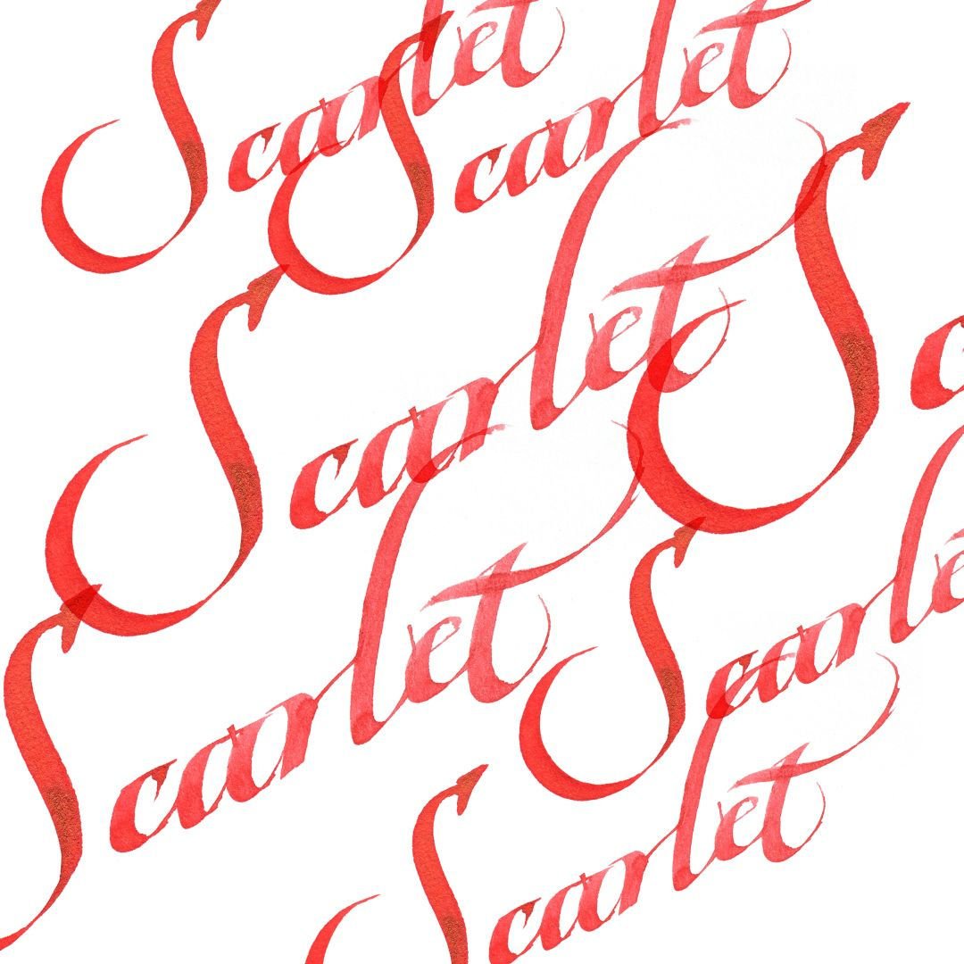 Winsor & Newton Calligraphy Ink - Bottle of 30 ML - Scarlet (601)